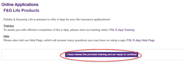 Click on I have viewed the provided training